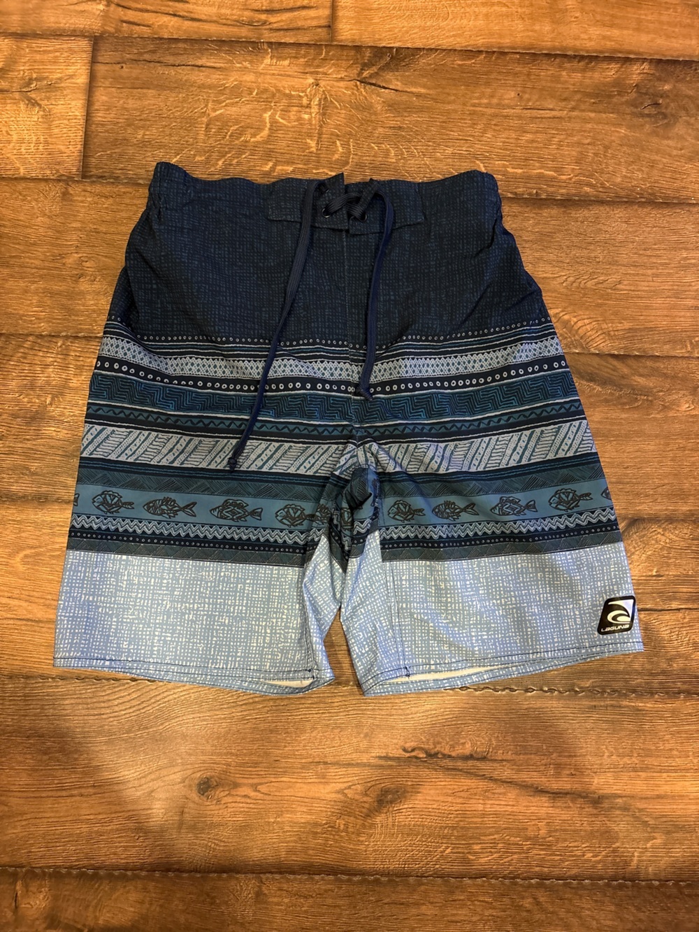 Laguna Printed Men’s Swim Trunks
